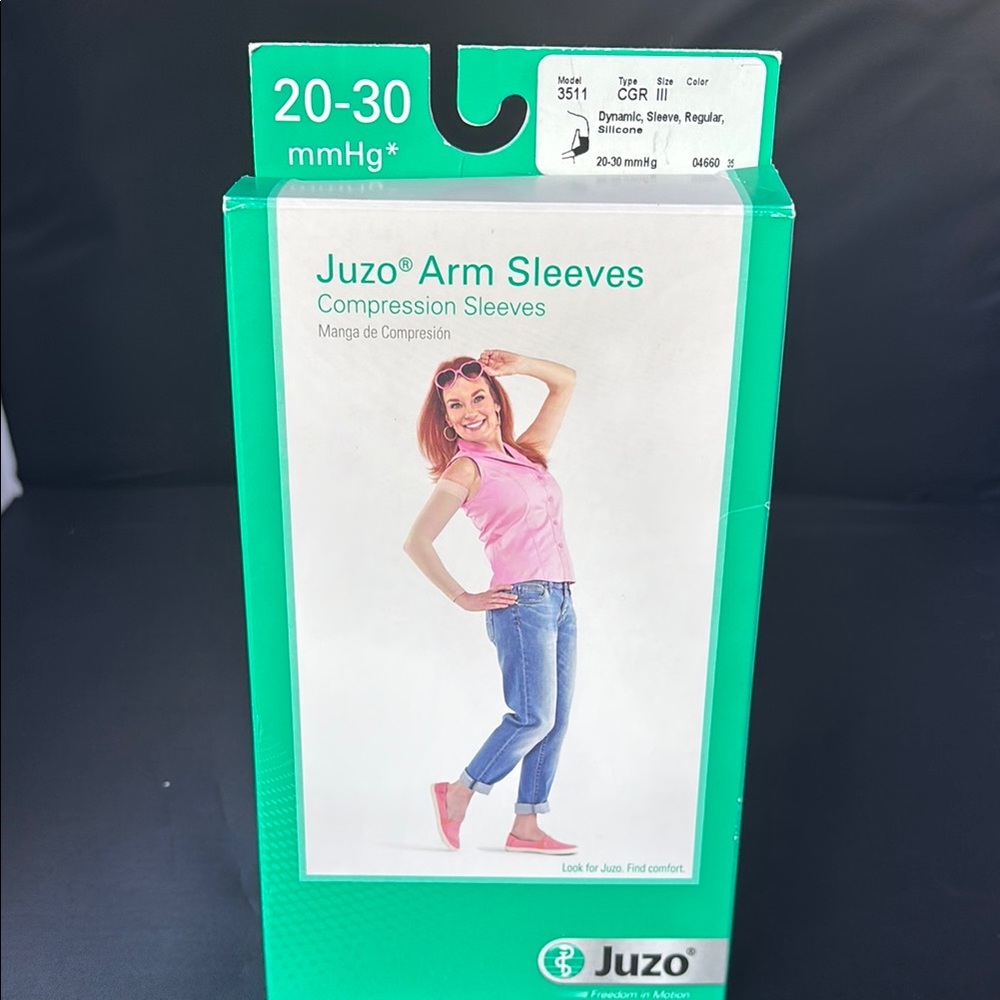 JUZO Dynamic Compression Arm Sleeve 3511CGRSB size III Regular with silicone